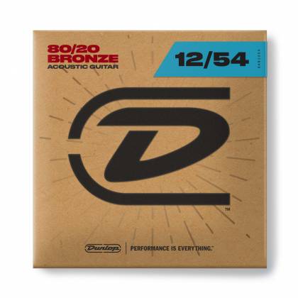Dunlop Acoustic Guitar 80/20 Bronze 12/54