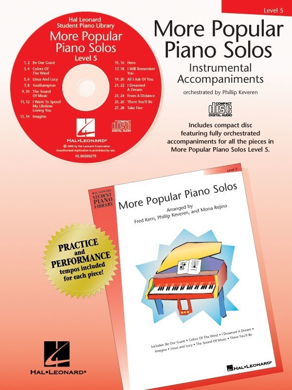 More Popular Piano Solos - Level 5 CD