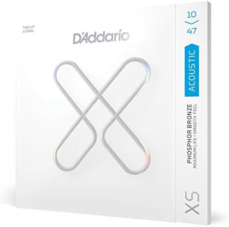 D'Addario XS Acoustic Guitar Strings PB Light 12-String XSAPB1047-12