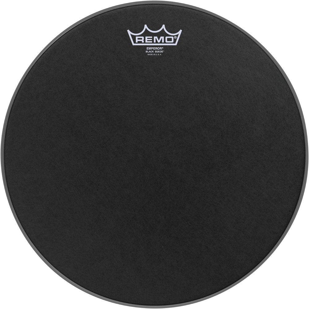 14" Black Suede Emperor - Remo