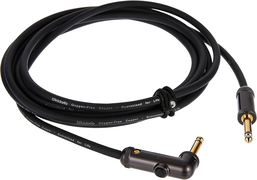 D'Addario 10' Instrument Cable RA PW-AGRA-10