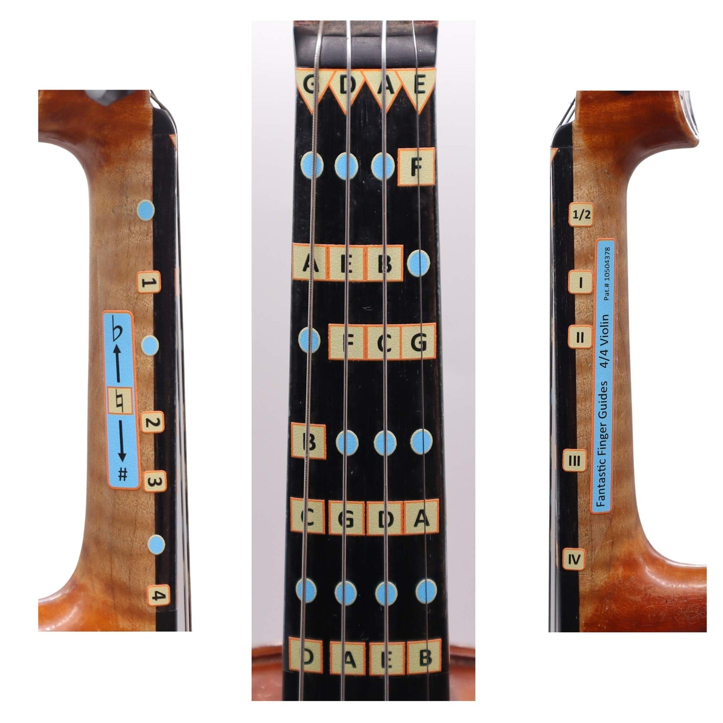violin fretboard 1/2