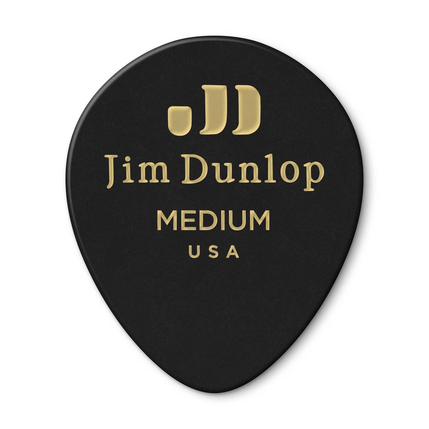 Jim Dunlop Medium Teardrop Guitar Pick 485P-03-MD Black & Brown