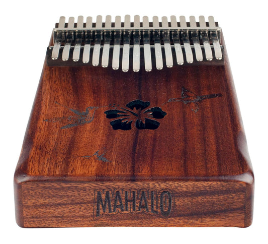 Mahalo 17 Key Hibiscus Kalimba with bag   MKA17HB