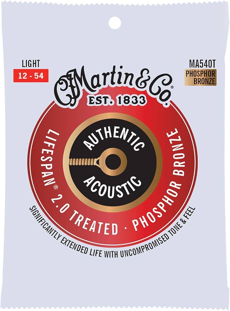 Martin Authentic Acoustic Light Guitar Strings 12/54