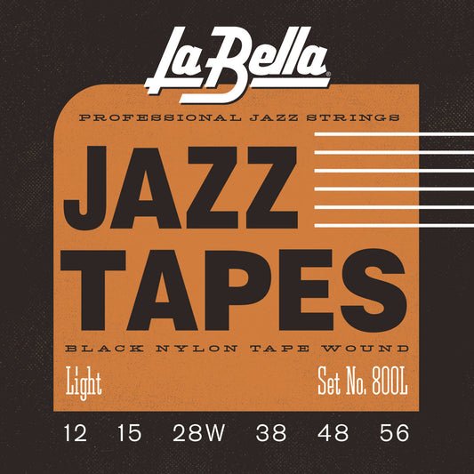 La Bella 800L Black Nylon Tape Acoustic Guitar Strings