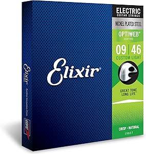 Elixir  Electric Guitar Strings Optiweb Custom Light 09/46