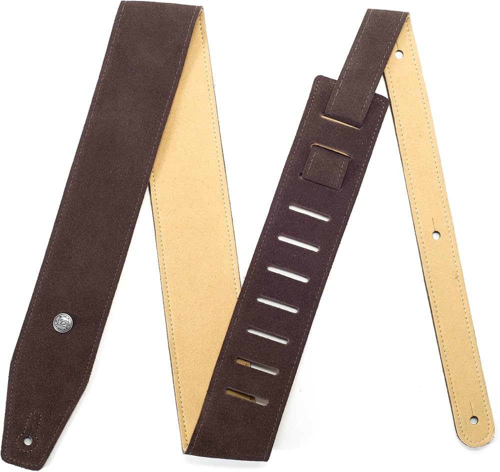 Dunlop BMF 2.5" Suede Guitar Strap - Mahogany