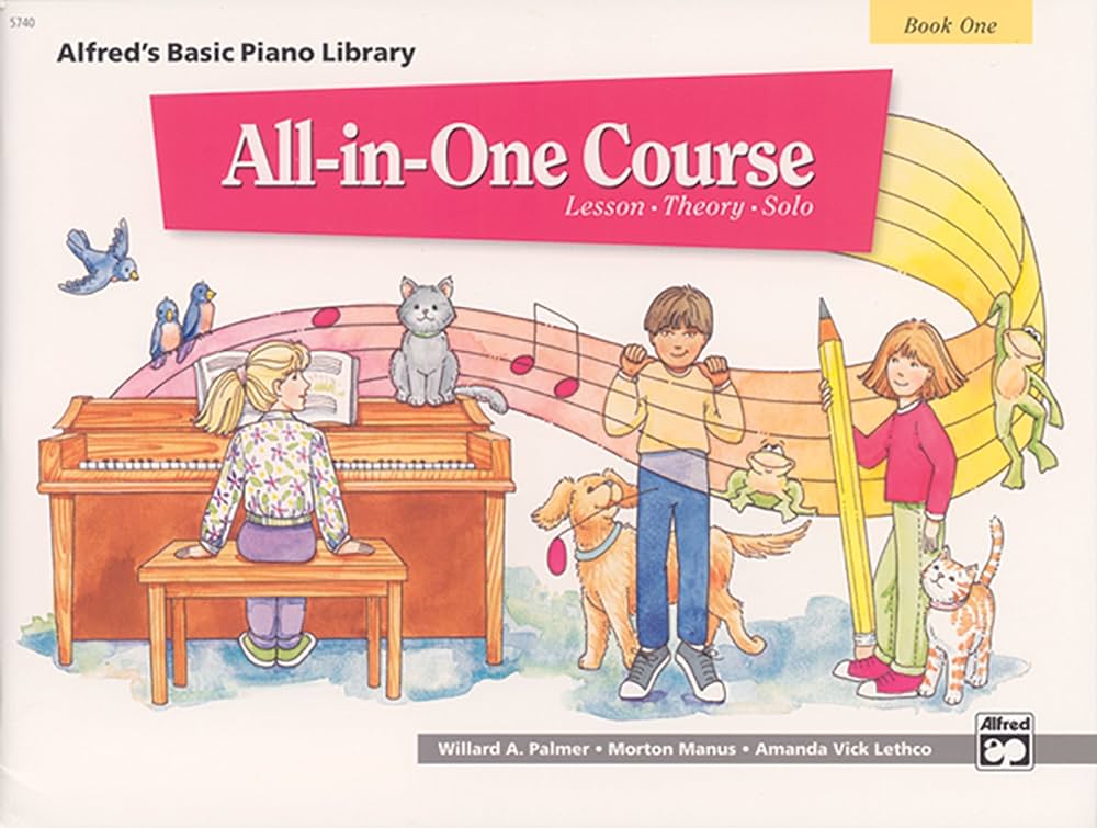 Alfred's All-in-One lesson,theory,solo book one