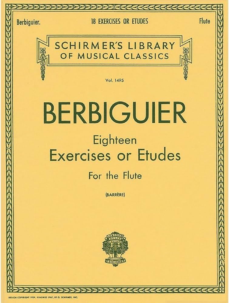 Berbiguier 18 exercises or etudes