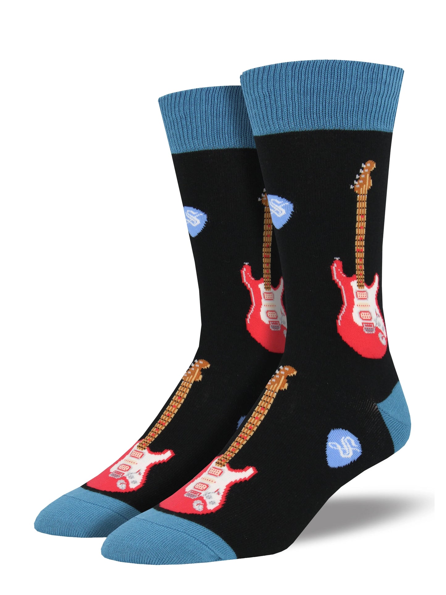 Blue Electric Guitar Socks