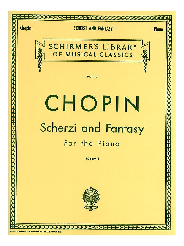Chopin Scherzi & Fantasy in F Minor PS Joseffy