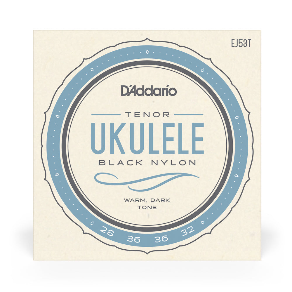 D'Addario-Ukulele Strings Tenor Black Nylon EJ53T
