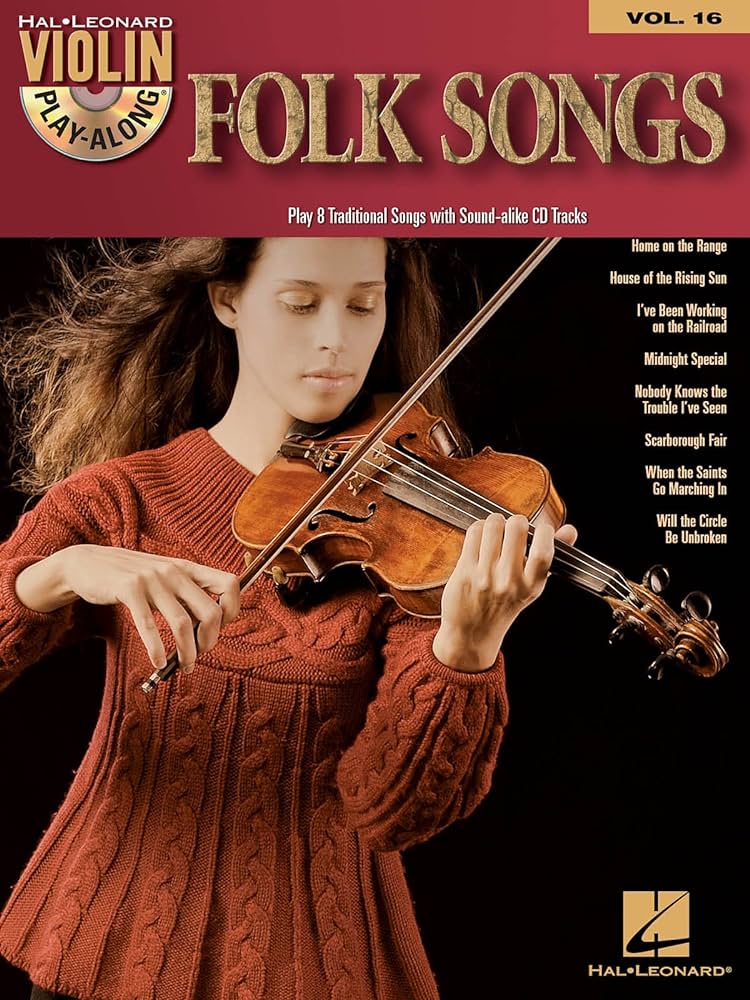 Folk Songs Violin PlayAlong Vol 16 Bk & CD