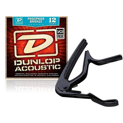 Dunlop Trigger Capo w/Acoustic Strings