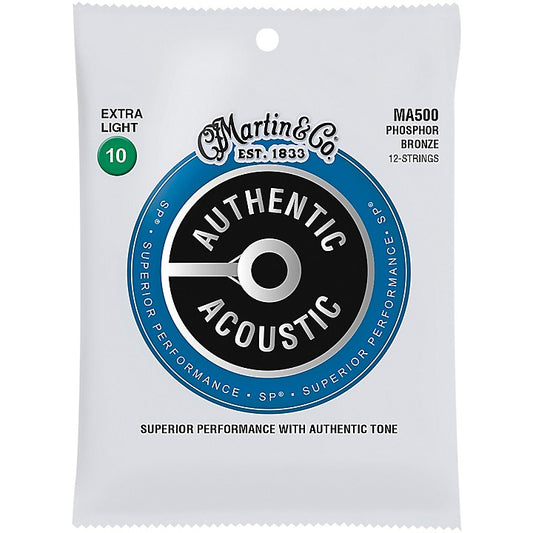 Martin MA500 Acoustic Guitar Strings Extra Light Phosphor Bronze