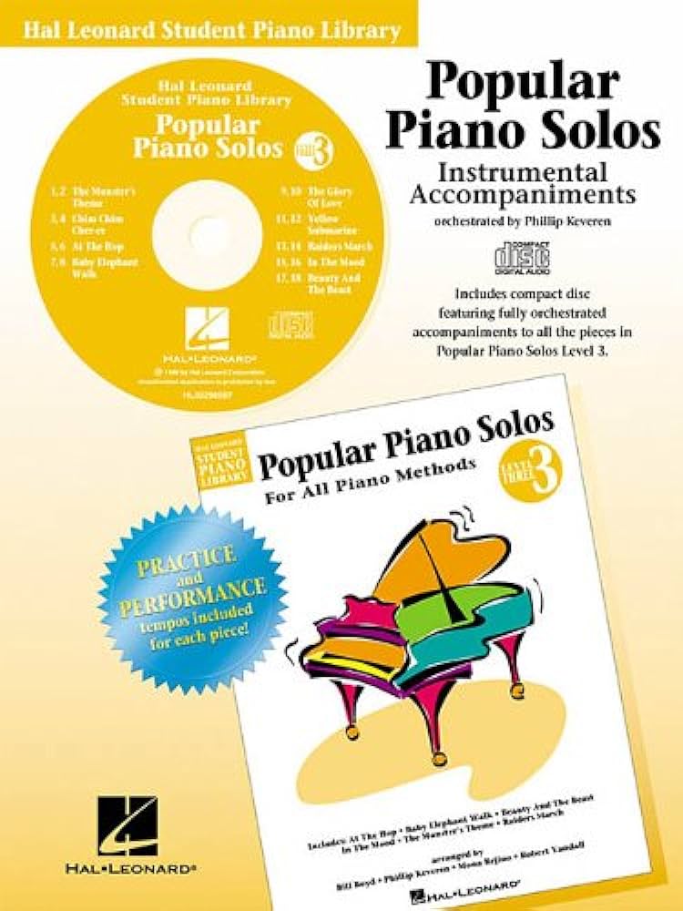 Popular Piano Solos - Level 3 CD