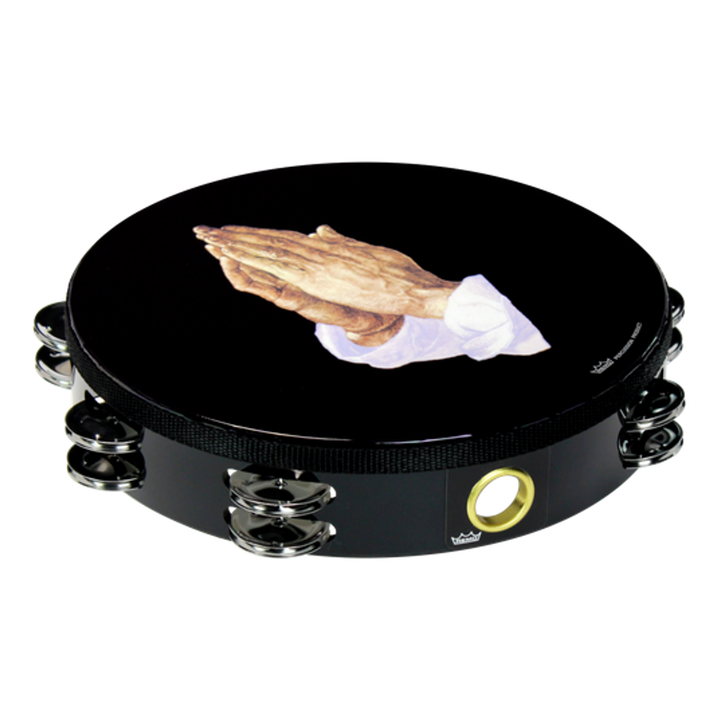 10" Tambourine - Praying Hands