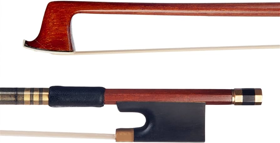 Violin Bow _Round Brazilwood Ebony Frog