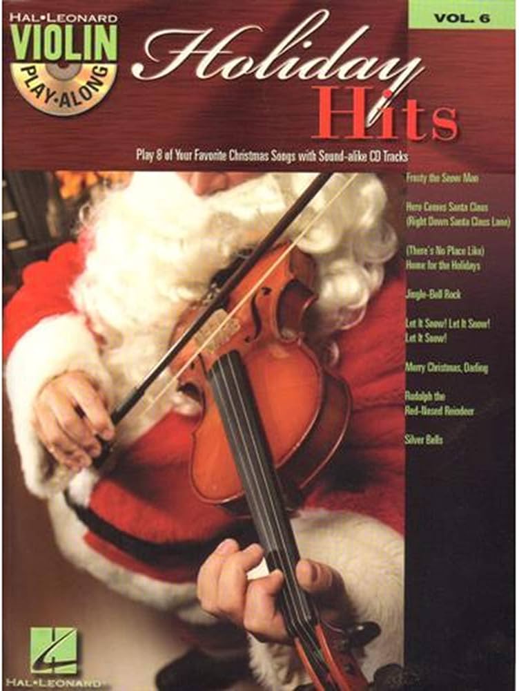 Violin Holiday Hits Hal Leonard Vol 6 Bk&CD