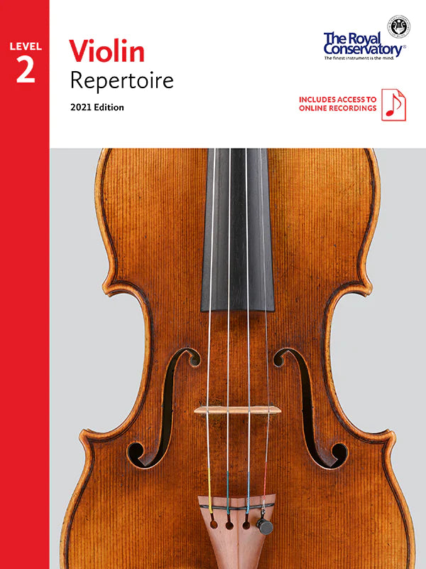RCM Violin Repertoire 2021 Edition Level 2 Includes access to online recordings
