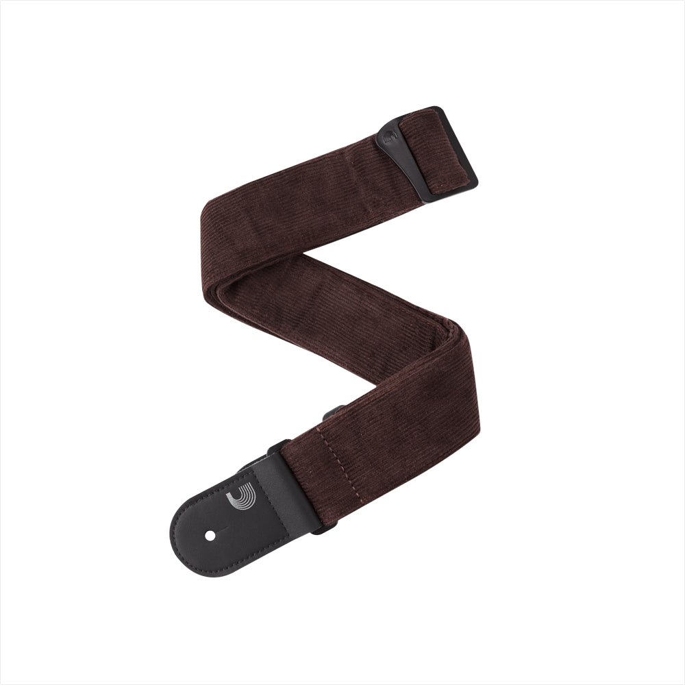 D'Addario Corduroy Strap Brown