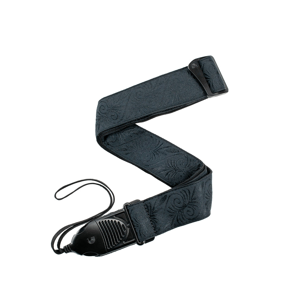 D'Addario Black Swirls Guitar Strap 50PAF06