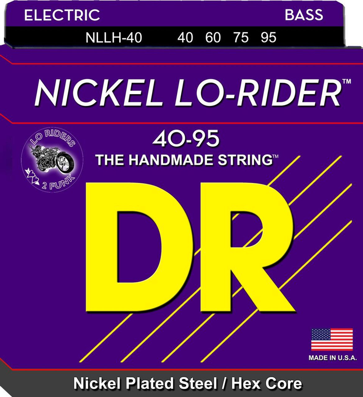 DR Lo-Rider Electric Bass Strings 40-95