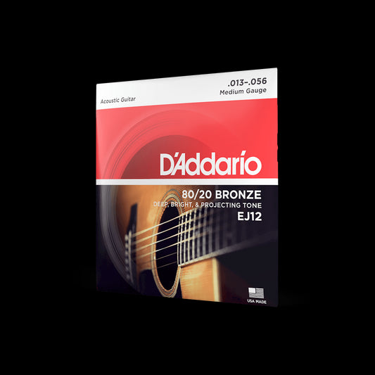 D'Addario Acostic Guitar 80/20 Bronze EJ12