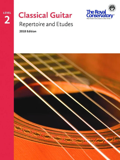RCM Classical Guitar Repertoire & Etudes Level 2 - 2018 Edition