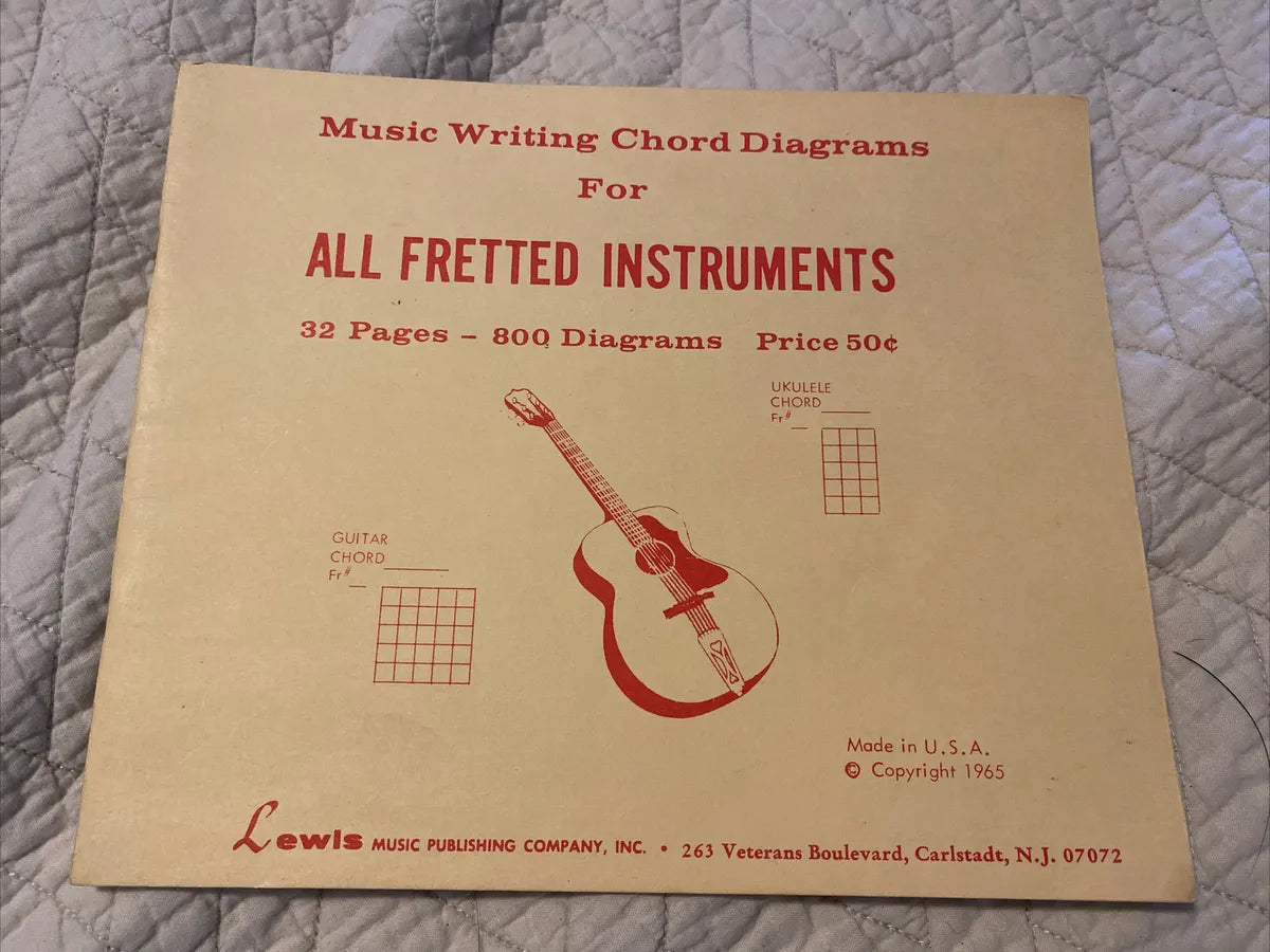 Music Writing Chord Diagrams for All Fretted Instruments