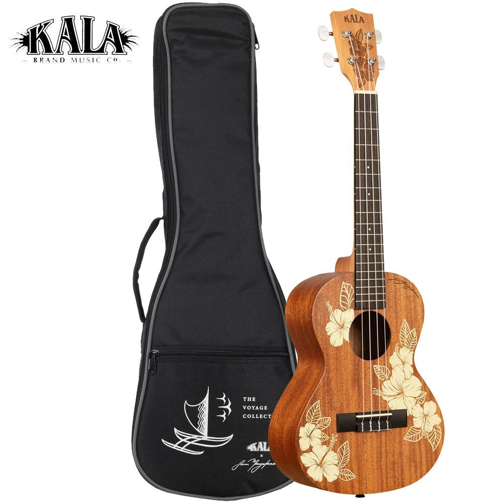 Kala Hibiscus Tenor Ukulele w/Bag