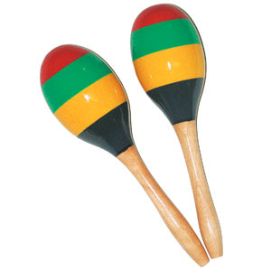 Mano maracas tri color