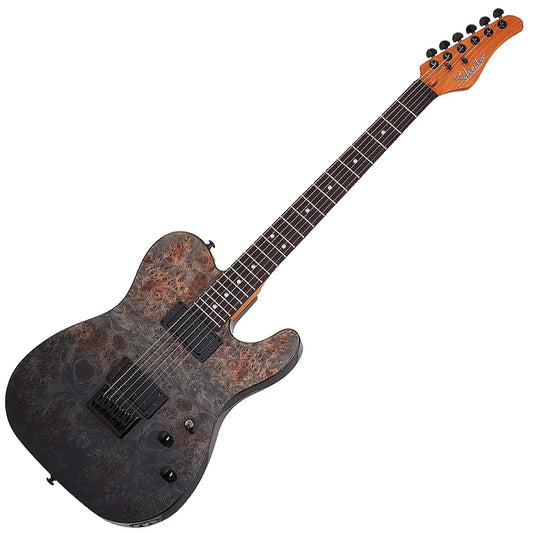 Schecter Pt Standard Black Fade Burst Burl Electric Guitar