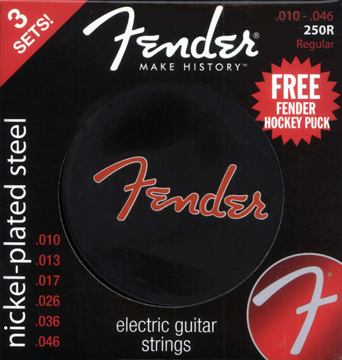 250R Fender Strings w/hockey puck