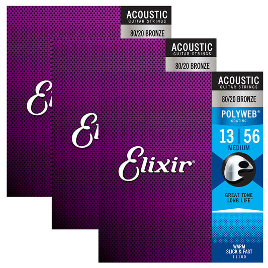 Elixir Polyweb 11100 Acoustic Guitar Strings