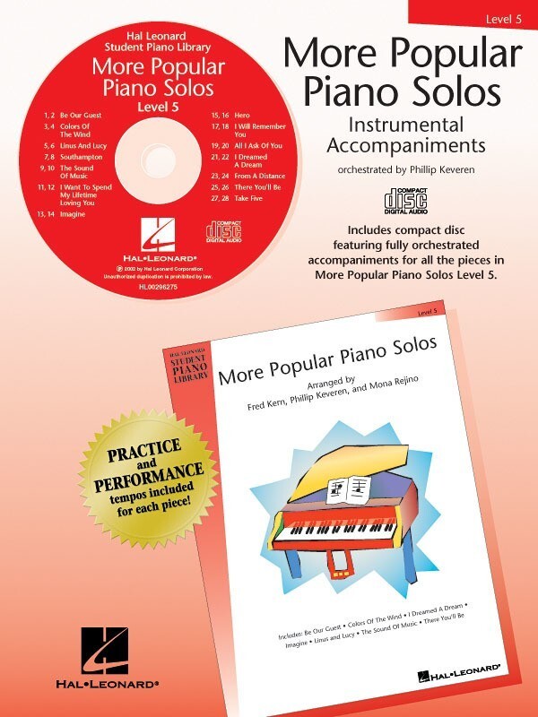 More Popular Piano Solos - Level 5 CD