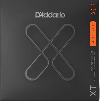 D'Addario Acoustic Guitar Strings XT 80/20 Bronze Extra Light  XTABR1047