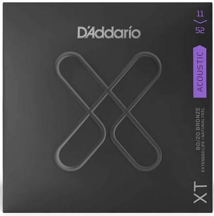 D'Addario Acoustic Guitar Strings XT 80/20 Extra Light 11/52