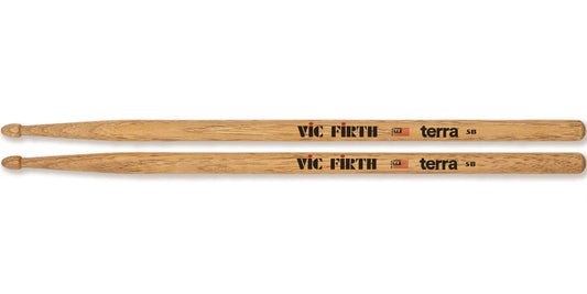 VIC 5B TERRA Drumsticks - Wood Tip
