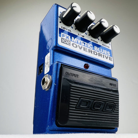 DOD FX 102 Mystic Blues overdrive pedal