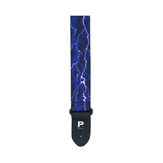 Profile Purple Lightning Polyester Guitar Strap  PGS400-PL