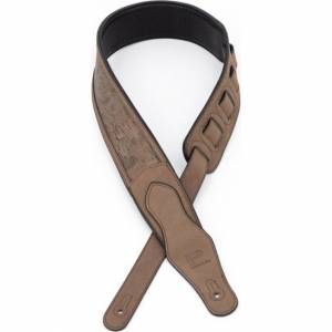 Profile 2.5" Soft Guitar Strap Silica Gel Top Brown Cork