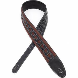 Profile Soft Leather Back Guitar Strap Arrow Patt