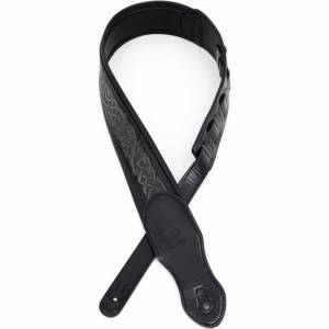 Profile 2.5" Hand Carv Tattern Foam Pad Guitar Strap Celtic Knot Pattern