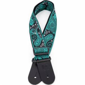 Profile 2" Jacq Weave Paisley Pattern Guitar Strap