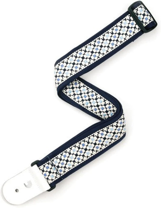 50mm Blue/White Woven Strap