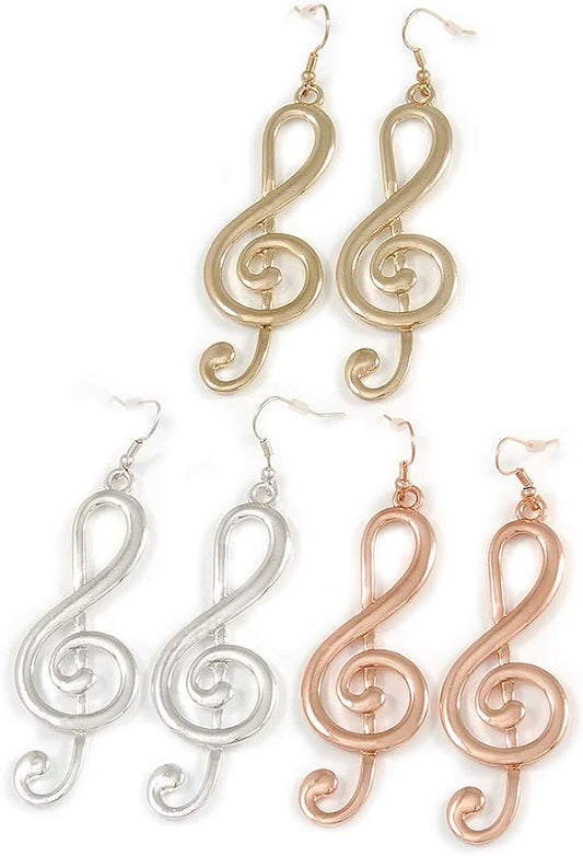 Notes and Roses Drop Earrings