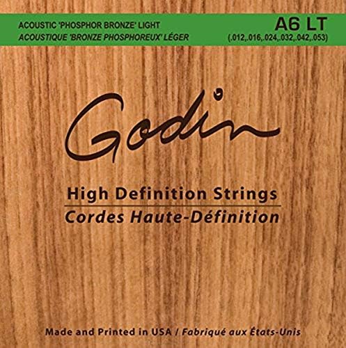 Godin A6 LT strings