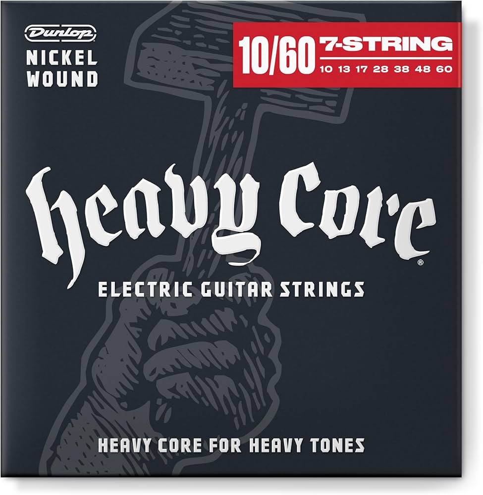 Dunlop 10/60 7 String Heavy Core Electric Guitar Strings